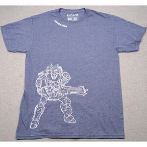 Halo Jorge-052 Shirt Men Medium Loot Crate Legendary Crate Navy wWhite Armor New